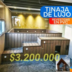 tinaja de lujo revestida en pvc con hidromasaje aquachile – puerto natales