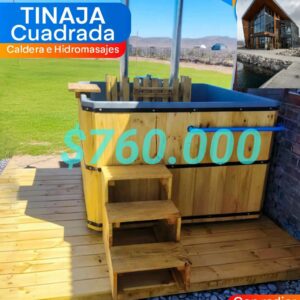 tinaja de lujo revestida en pvc con hidromasaje aquachile – puerto natales